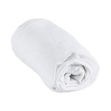 Matrasbeschermer, badstof, waterdicht, 65% polyester en 35% katoen, 60 x 120 cm, wit
