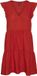 VERO MODA VMKITA SS FRILL V-NECK DRESS WVN EXP GA Aura Orange