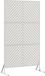 vidaXL Écran de confidentialité 100 x 50 x 180 cm Acier inoxydable Argent