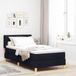 Prolenta Maison Exclusive - Boxspringbed met matras, zwart, 200 x 90 cm, gestoffeerd