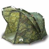 vidaXL Tunneltent 4-persoons Camouflage Waterdicht