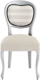 Eysa Dorian elastische stoelhoes, pak 2, chenille, ecru