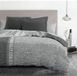 Beddengoed HOME LINGE PASSION Noorse hoes Newspaper Grijs 220 x 240 cm
