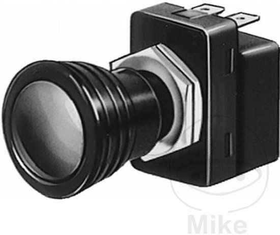 HELLA 6ED 004 778-031 Schakelaar - S07 - Trekactivering - Aantal aansluitingen: 3 - Geschroefd - Aan/Uit schakelaar - Boring-Ø: 14.5mm - Schakelaarverlichting: Oranje