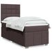 Maison Exclusive - Lit boxspring avec matelas, brun foncé, 100x200 cm, rembourré