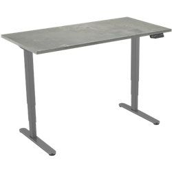 Euroseats Zit-sta bureau 2-motor Grijs 180 x 80 cm