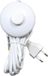 TIBELEC-kabel 3 m met drukknop en witte stekker