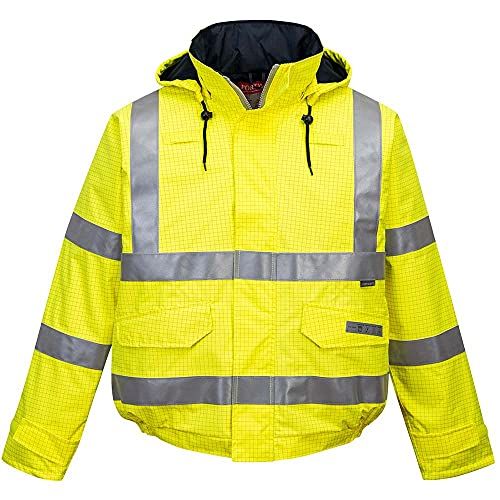 Portwest S773 Bizflame Rain Hi-Vis Antistatic FR Bomberjack - Geel - 4XL