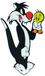 Tweety 041076 - Silvester wanddecoratie van kunststof, medium 33 x 18,5 cm