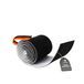 conecto Neopreen kabelslang met klittenbandsluiting, universele kabelgoot, kabelorganizer, kabelgeleiding, zwart/wit, 3,0 m