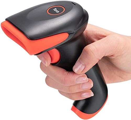 Tera Barcodescanner 2D 1D 3in1 Barcodescanner draadloos 2,4 GHz/Bluetooth/USB-kabel barcodelezer, HW0002-O