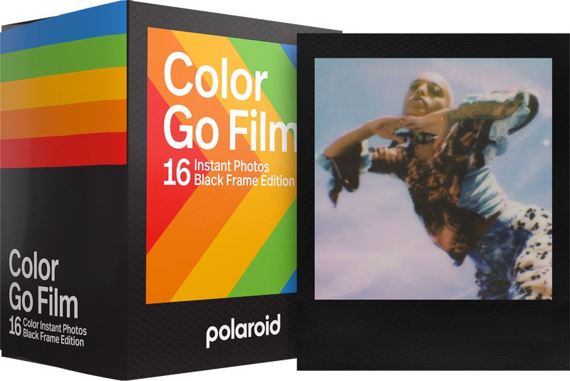 Polaroid Color Instant Film for Go - Black Frame Edition - 16 Photos