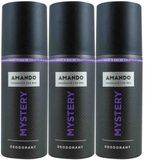 Amando - Spray déodorant Mystery - 3 x 150 ml