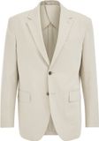 WE Fashion Heren slim fit blazer van twill met stretch