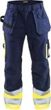 Blåkläder Werkbroek High Vis 1529-1370 - Marine/High Vis Geel - C156
