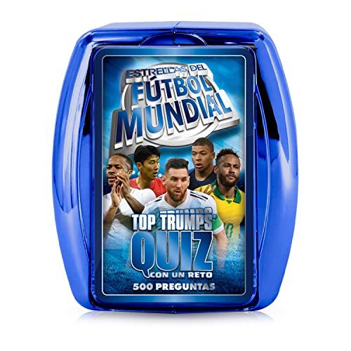 Winning Moves Top Trumps Quizz - vragen en antwoorden, toon je wetenschap over voetbalspelers - versie in Spanje