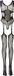 Yesx Klein/Medium Zwart Yx402 Body Kousen