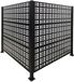 Merkloos Relaxdays afvalcontainerbekleding - Square - zwart - 240x120x4 cm - geschikt voor afvalcontainers
