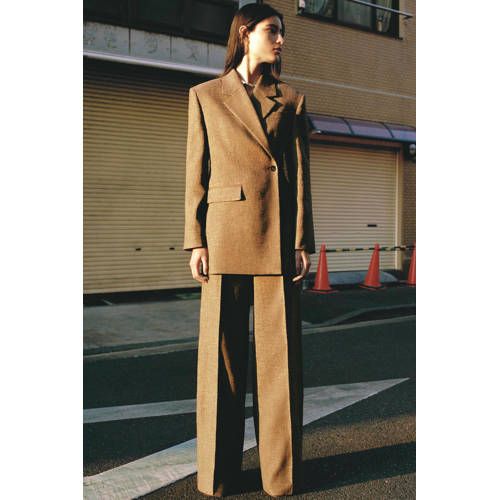 Mango regular blazer bruin