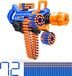 XSHOT Insanity Mega Barrel Blaster - 72 Darts - Licht en Rook
