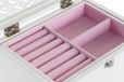 DKD Home Decor Sieradenkistje Kristal Wit Licht Roze Hout MDF (22 x 16 x 10 cm)