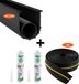 Vevor Garagedeur Drempelafdichtingsset 4,87m Zwart PVC Waterdicht