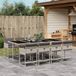 Prolenta Maison Exclusive Tuinset voor in de tuin, 9-delig, met kussens, lichtgrijs, van polyrotan
