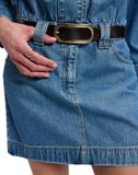 Lee Ceinture ovale à boucle pour femme, marron foncé, 85