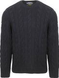 Superdry Pullover Jacob Cable Navy - Maat XL - Heren