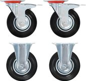 vidaXL - 24 stuks Wielen - 125 mm - Zwart - 100 kg