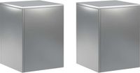 vidaXL Plantenstandaard 2 stuks zilver 30 x 30 x 40 cm roestvrij staal