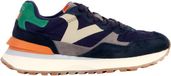 Victoria Lage leren sneakers Blauw Heren