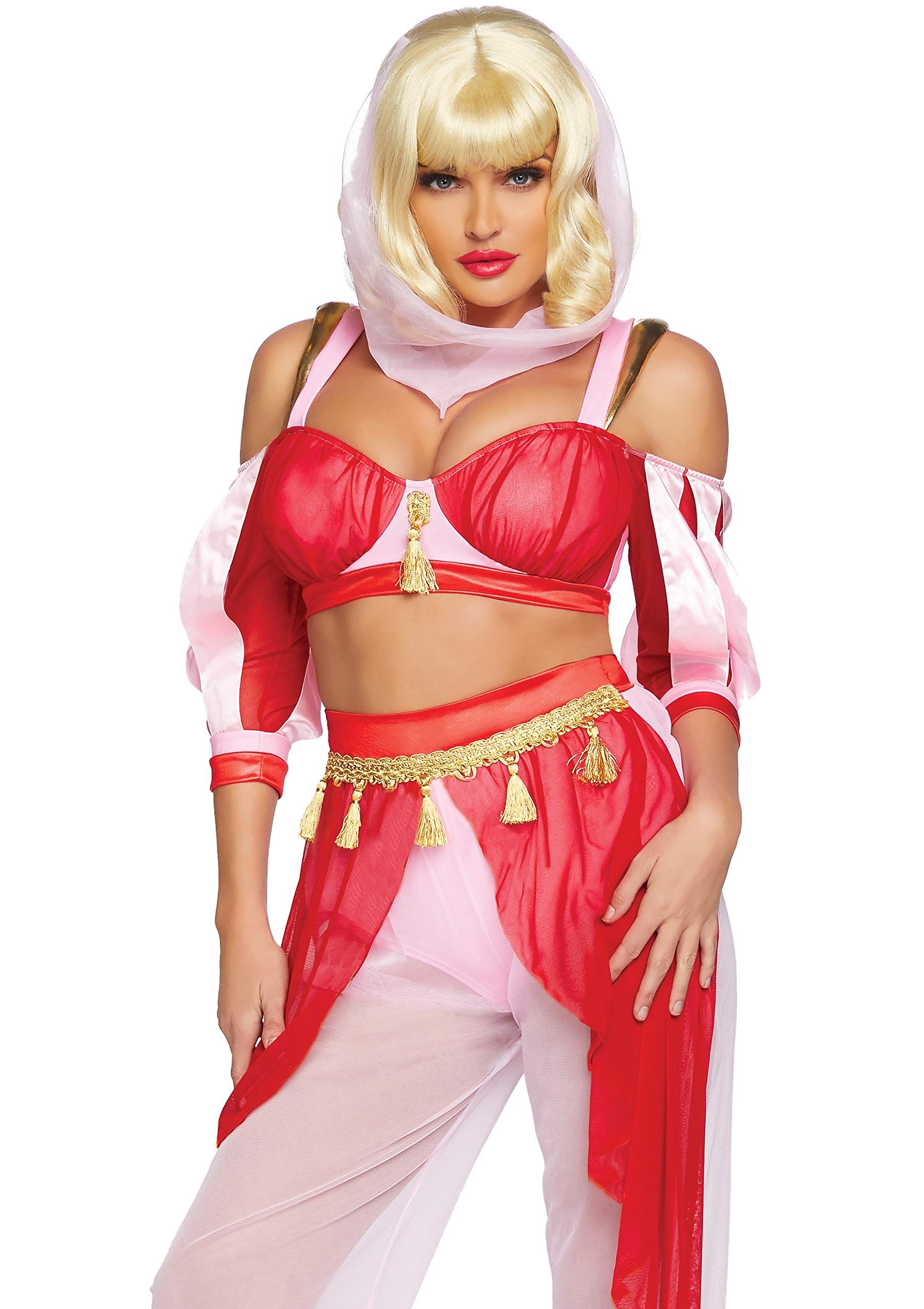 Leg Avenue Dreamy Genie Carnaval M (Eur 40-42) Rood, Roze