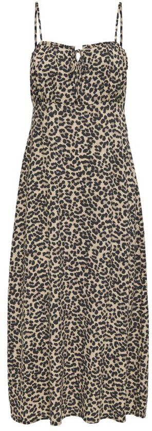 ONLY - ONLNELLY LIFE ALEXA MIDI DRESS NOOS WVN - Brown Rice - Women - Size M