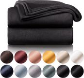 Blumtal - Fleece Deken - Super Zacht Fleece Plaid 130x150 cm - Antraciet