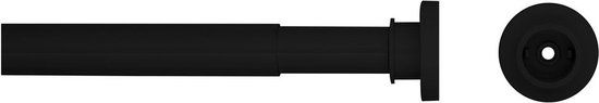 Sealskin Seallux Douchegordijnstang - 125-220 cm - Zwart