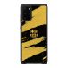 FC Barcelona Coque de Téléphone 3D Officielle Noire et Jaune avec des rayures abstraites