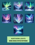 NORTHERN LIGHTS MINI CROSS STITCH PATTERNS