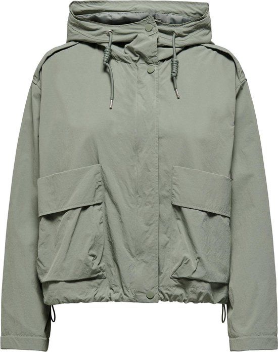 ONLY ONLMAMBA Short Parka Jacket CC OTW - Women's - Hedge Green - Size M