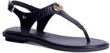 Martinelli Damessandalen Mazzini Zwart Leer Platte Sandalen Maat 38