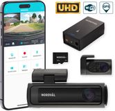 Nordväl DC202-2CH Dashcam – Incl. 256GB SD Kaart & BP125 Battery Pack – 4K Ultra HD voor en 2K QHD achter – Wifi – GPS – Parkeermodus