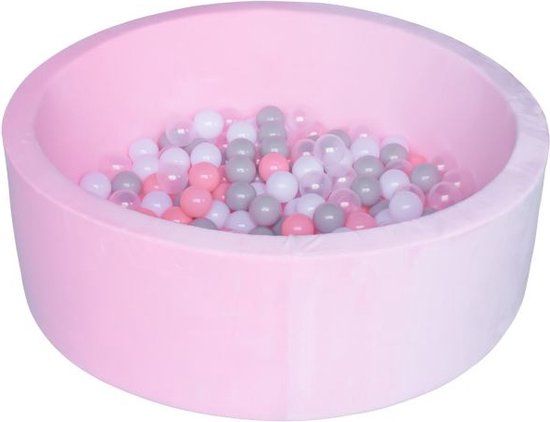 Born Lucky Ballenbak / Ballenbad - 90 x 30 x 5 cm & 200 Ballen Ø6 cm - Velvet Roze