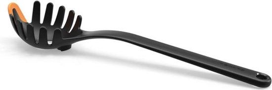 Pastalepel - Zwart/Oranje - Siliconen - 29 cm