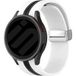 Strap-it Samsung Bracelet magnétque sport Galaxy Watch 6 Classic 47mm (blanc/noir)