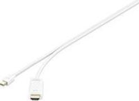 Renkforce RF-4660902 Mini DisplayPort naar HDMI Adapterkabel 1.8 meter Wit