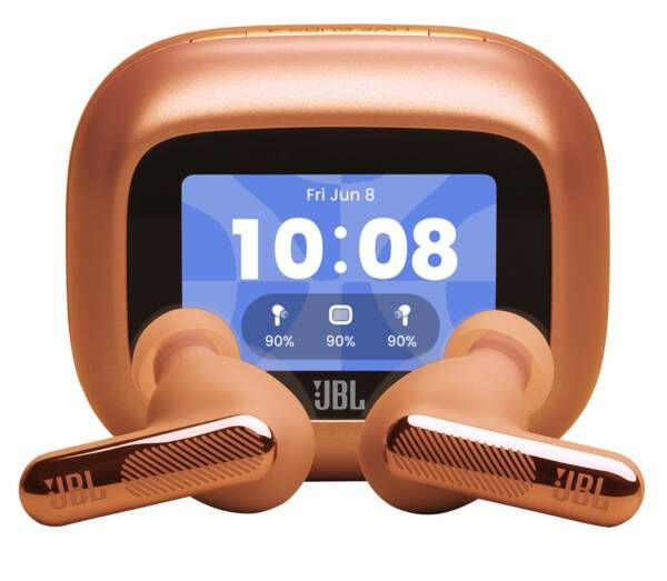 JBL Live Beam 4 Draadloze Oordopjes met Noise Cancelling en Smart Case - Oranje