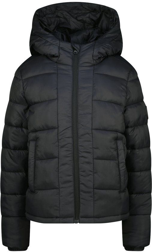Vingino - Tiena - Meisjes - Buitenjas - Polyester/Polyurethaan - Zwart - Maat 10