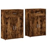 vidaXL Dressoir Gerookt Eiken 60x30x84 cm