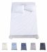 Todocama 4-delige beddengoedset, 3001, hoeslaken, 2 kussenslopen 50 x 80 cm, voor bed 200 x 190/200 cm, wit