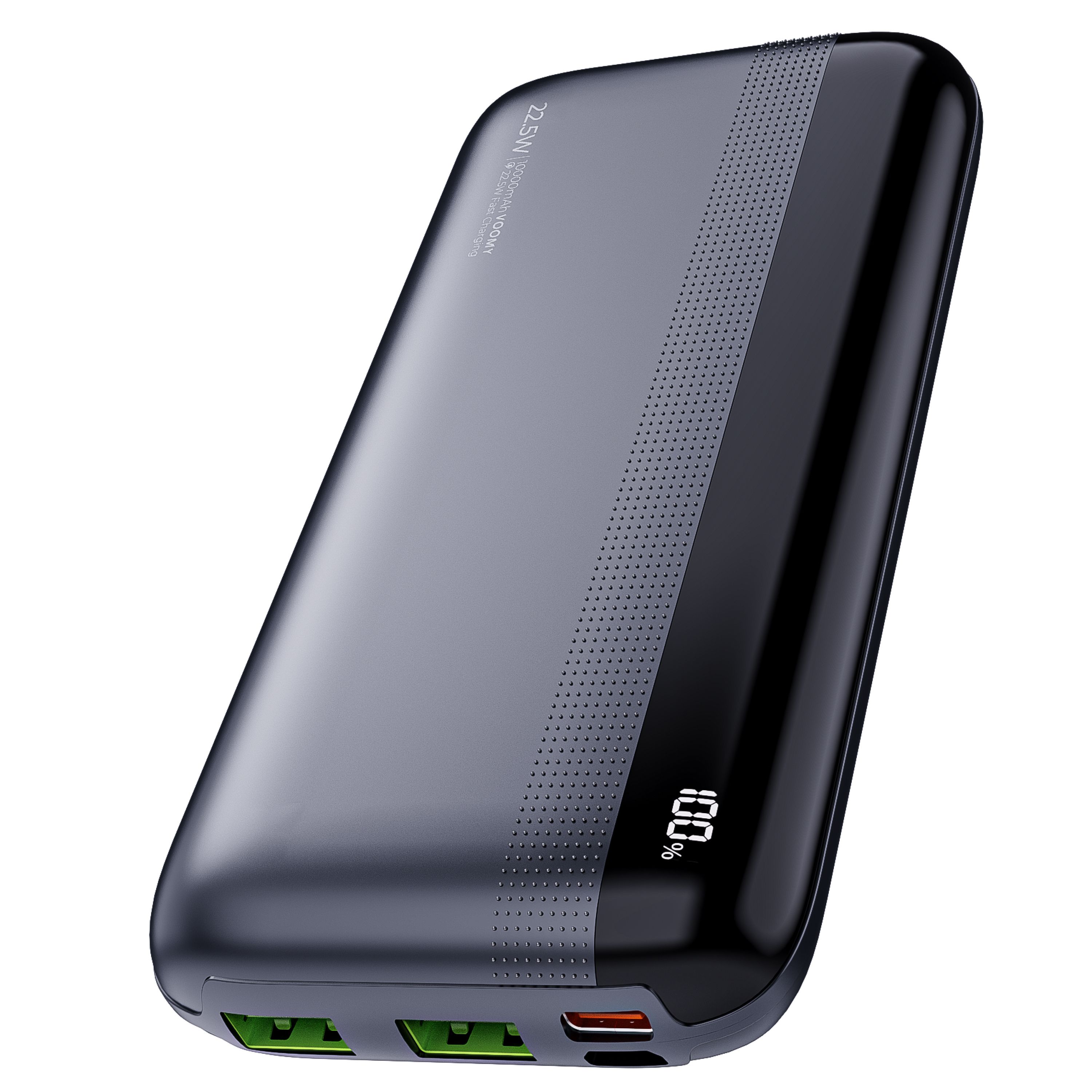 Voomy Powerbank 20000mAh - 22.5W Fast Charging - USB-C & USB-A - Black
